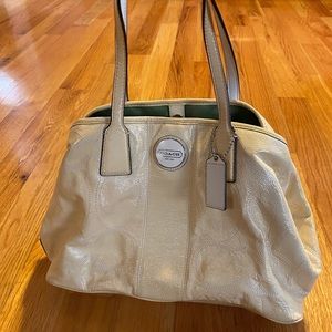 Never Used Cream White Coach Bag - image 1